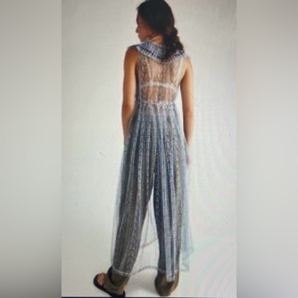 Free People Cover Up Dress Lace/Sheer S - Picture 3 of 6